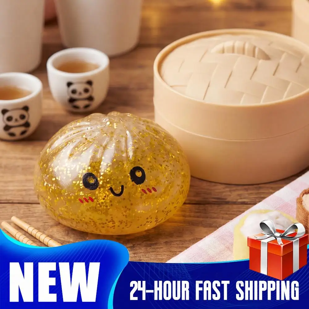 Glitter Bun with Food Steamer Stretchy Desk Toys Kawaii Soft Dumpling Bun Simulation Fidget Toy for Kids Adults
Glitter Bun with Food Steamer Stretchy Desk Toys Kawaii Soft Dumpling Bun Simulation Fidget Toy for Kids Adults