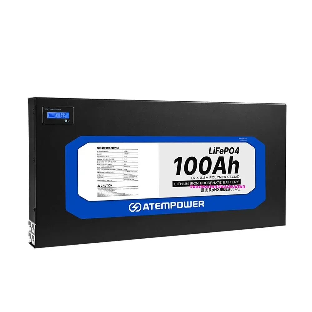 ATEM POWER Deep Cycle 12 В 100 Ач Slimline BMS Slim Lifepo4 комплект литий-ионный батарей для RV
ATEM POWER Deep Cycle 12 В 100 Ач Slimline BMS Slim Lifepo4 комплект литий-ионный батарей для RV