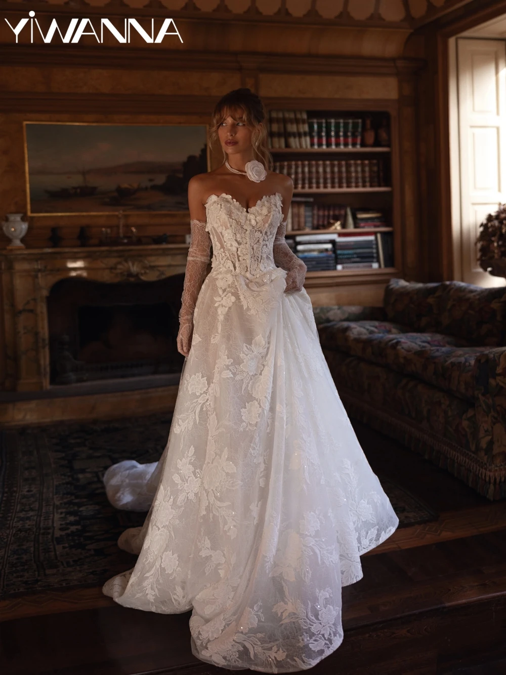 Sparkling Beaded Appliques Long Wedding Dress Dreamy Sweetheart Neck Gown 2026 Customized Elegant A-line Dresses For Bride
Sparkling Beaded Appliques Long Wedding Dress Dreamy Sweetheart Neck Gown 2026 Customized Elegant A-line Dresses For Bride
