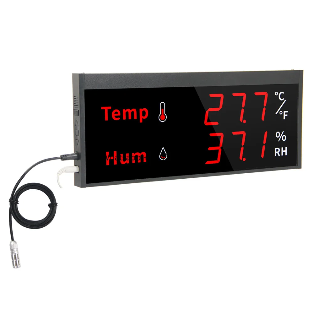 SNT956WE TUYA Smart WIFI Remote Home Monitoring Big Screen Digital Reveal Temperature Humidity Sensor
SNT956WE TUYA Smart WIFI Remote Home Monitoring Big Screen Digital Reveal Temperature Humidity Sensor