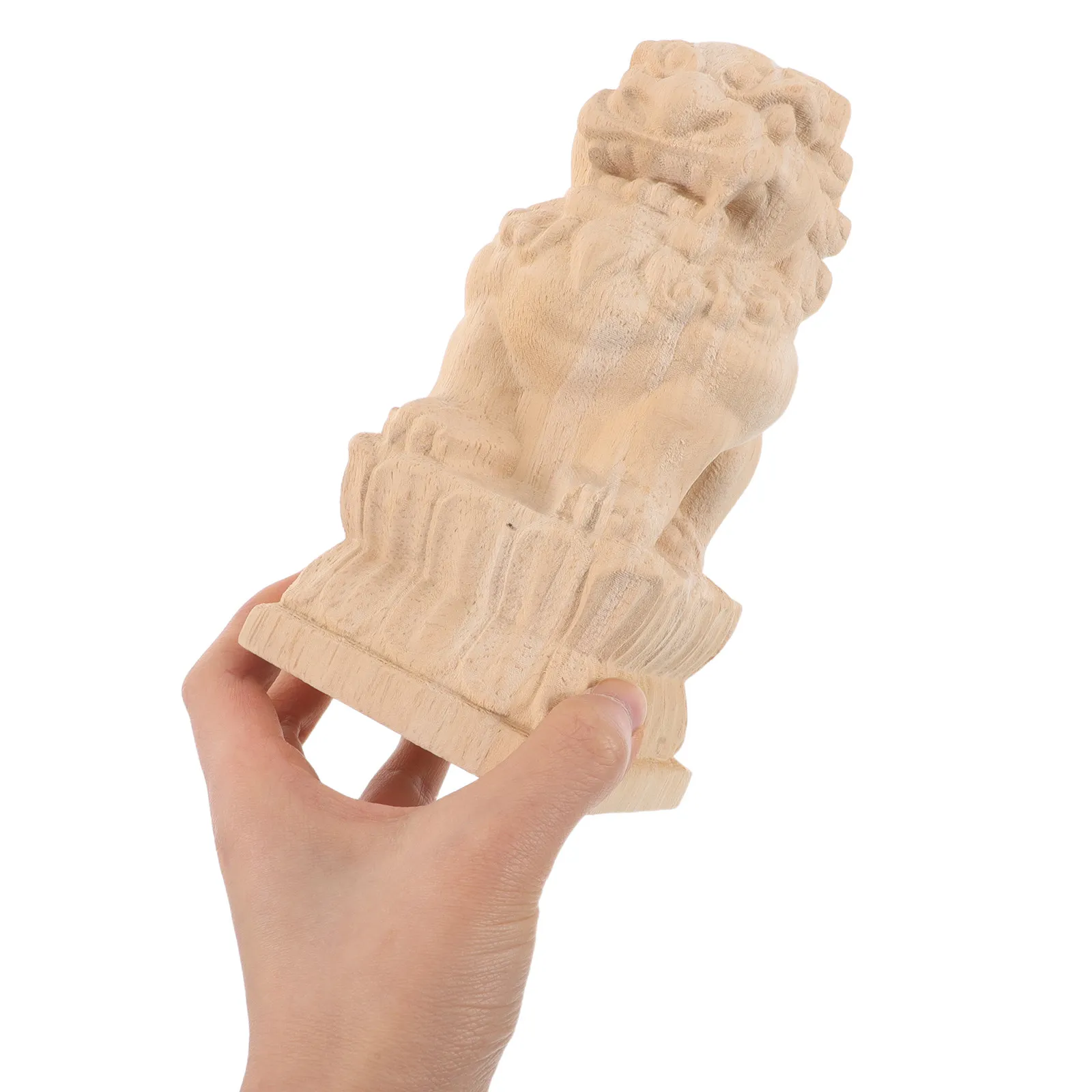 Lion Post Finial Wood Lion Sculpture Unfinished Guardian Statue for Fence Post Garden Decor Vintage Outdoor Feng Shui Decoration
Lion Post Finial Wood Lion Sculpture Unfinished Guardian Statue for Fence Post Garden Decor Vintage Outdoor Feng Shui Decoration