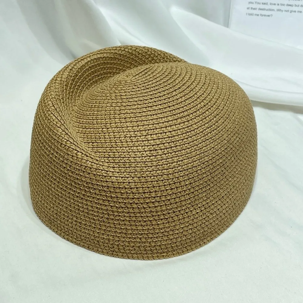 Fashion Straw Material Beret Hat Breathable Vintage Look Fedora Sun Cap Hostess Pillbox Hat Summer Season
Fashion Straw Material Beret Hat Breathable Vintage Look Fedora Sun Cap Hostess Pillbox Hat Summer Season