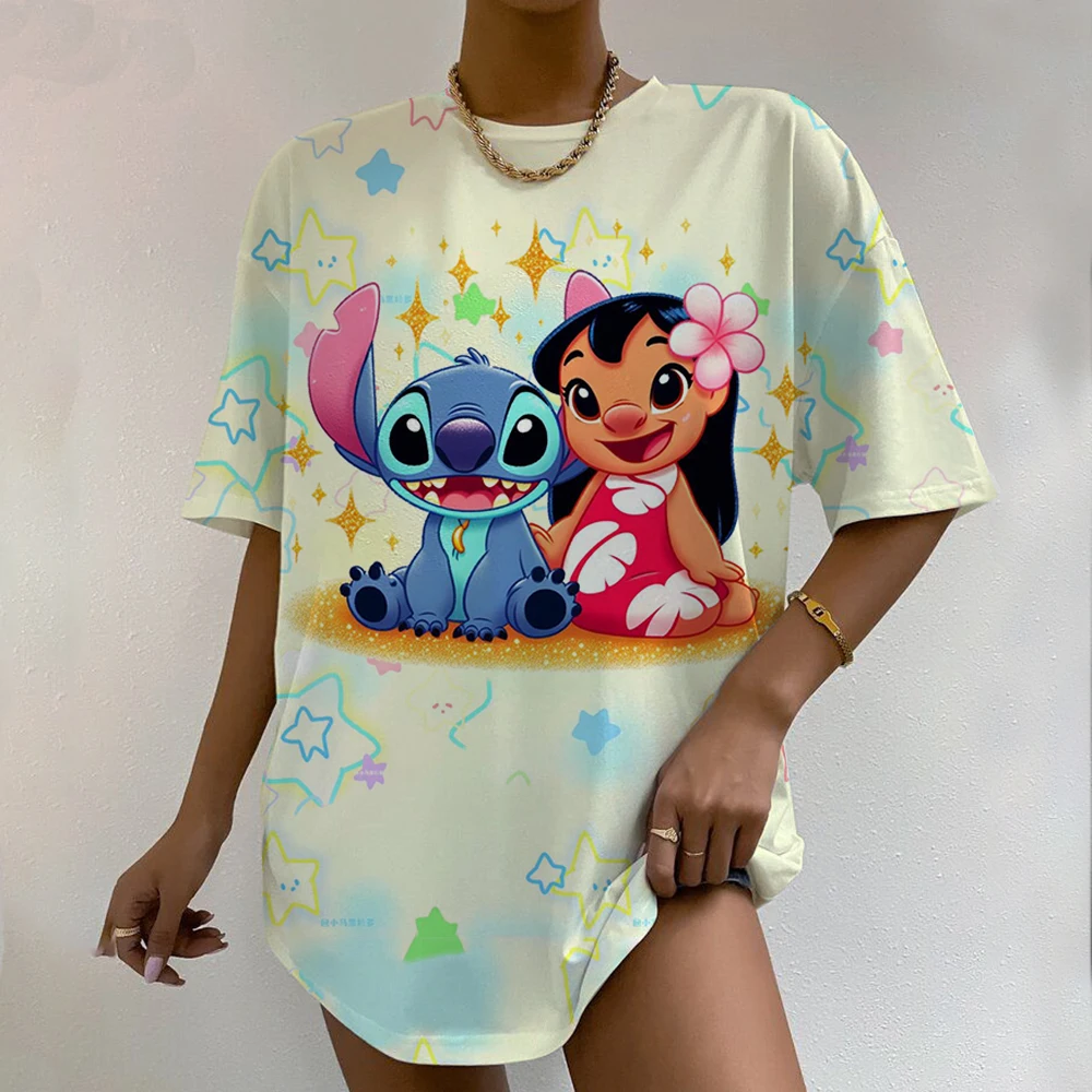Disney Stitch Disney Fun Cartoon T-shirt Women's Lilo Stitch T-shirt Pattern T-shirt Hip Hop Top T-shirt Women's Clothing
Disney Stitch Disney Fun Cartoon T-shirt Women's Lilo Stitch T-shirt Pattern T-shirt Hip Hop Top T-shirt Women's Clothing