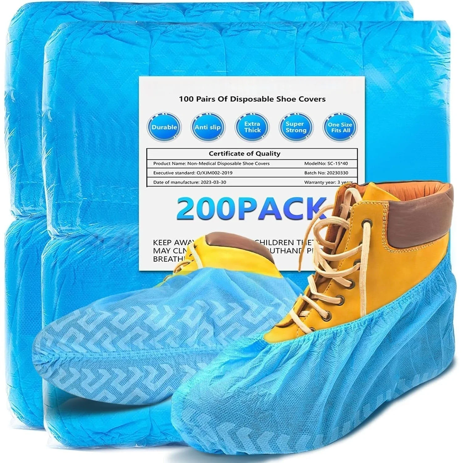 200pcs Disposable Shoe Covers Non-Woven Boot & Shoe Covers Durable Non Slip Overshoes Boot Covers for Indoor Outdoor Home Floor
200pcs Disposable Shoe Covers Non-Woven Boot & Shoe Covers Durable Non Slip Overshoes Boot Covers for Indoor Outdoor Home Floor
