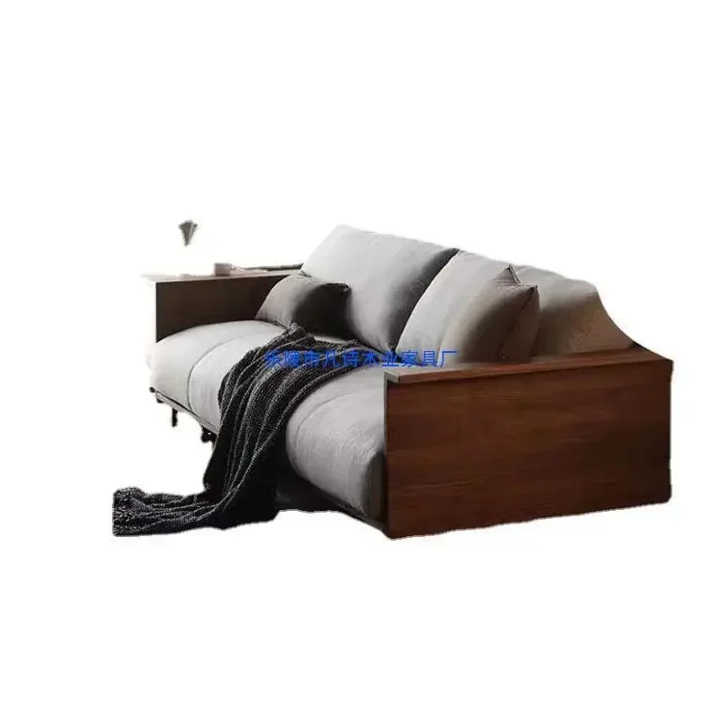 North American black walnut sofa for home use, small living room fabric light luxury, Japanese solid wood three-person
North American black walnut sofa for home use, small living room fabric light luxury, Japanese solid wood three-person