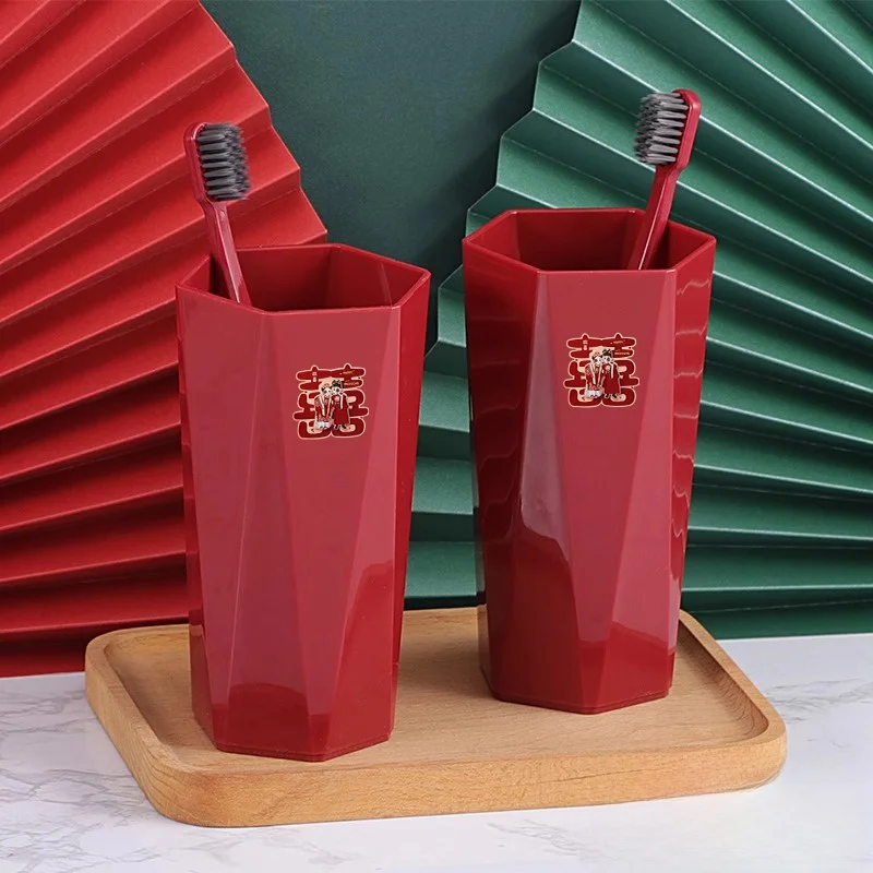 Plastic Couple Toothbru Cup Set Wedding Red Mouthwa Cup Simple Design Batoom Accories Matching Tootaste Holder
Plastic Couple Toothbru Cup Set Wedding Red Mouthwa Cup Simple Design Batoom Accories Matching Tootaste Holder