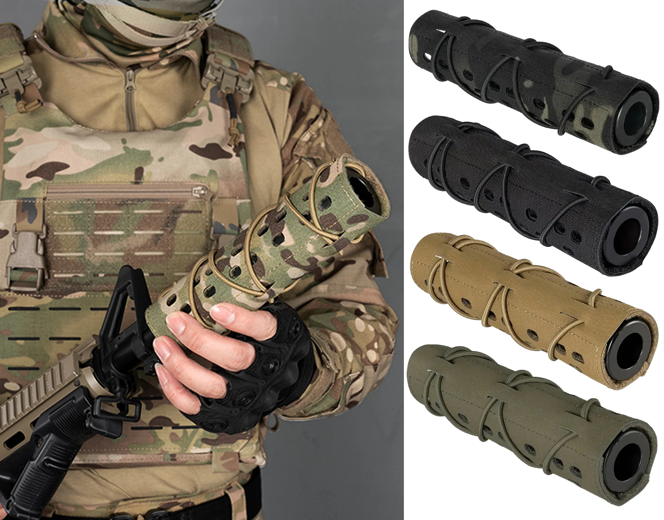1000d Tactical Airsoft Suppressor Cover Sniper Airsoft Protector Cover Case Camouflage For Hunting Shooting Outdoor Cs Case
1000d Tactical Airsoft Suppressor Cover Sniper Airsoft Protector Cover Case Camouflage For Hunting Shooting Outdoor Cs Case