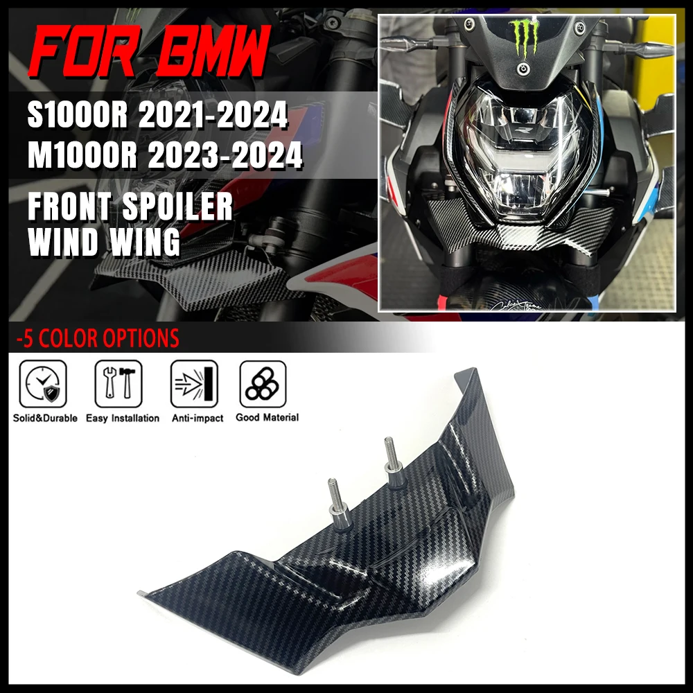 S1000R Wind Wing Cover Cone Aerodynamics Fairing Winglets For BMW S1000R 2021 2022 2023 2024 Motorcycle Accessories Front Lip
S1000R Wind Wing Cover Cone Aerodynamics Fairing Winglets For BMW S1000R 2021 2022 2023 2024 Motorcycle Accessories Front Lip