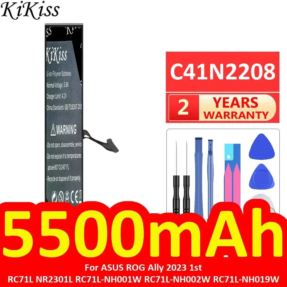 Gaming Handheld Battery C41N2208 5500mAh For Asus Rog Ally 2023 1st RC71L NR2301L RC71L-NH001W RC71L-NH002W RC71L-NH019W
Gaming Handheld Battery C41N2208 5500mAh For Asus Rog Ally 2023 1st RC71L NR2301L RC71L-NH001W RC71L-NH002W RC71L-NH019W