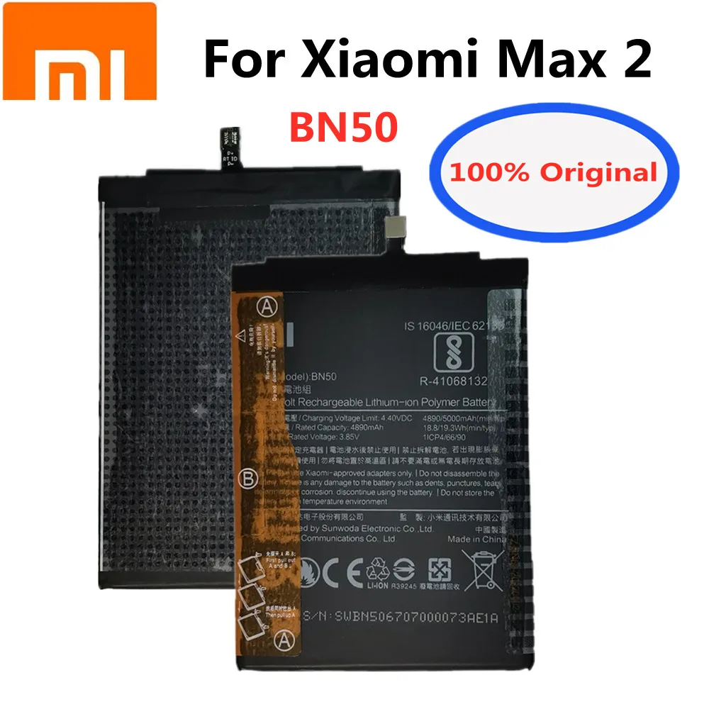New Xiao Mi 100% Original 5000mAh BN50 Battery For Xiaomi max 2 max2 Smart Mobile Phone Replacement Batteries Batteria Tool Kits
New Xiao Mi 100% Original 5000mAh BN50 Battery For Xiaomi max 2 max2 Smart Mobile Phone Replacement Batteries Batteria Tool Kits