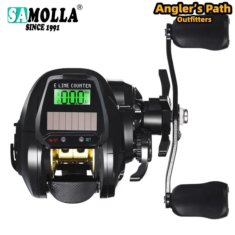 SAMOLLA Solar Charging Digital Baitcasting Fishing Reel Line Counter For Fresh Water Sea Boat Fishing Beach Long Casting Raft
SAMOLLA Solar Charging Digital Baitcasting Fishing Reel Line Counter For Fresh Water Sea Boat Fishing Beach Long Casting Raft
