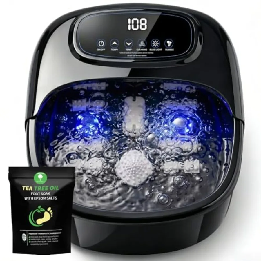 Foot Spa Bath Massager with Heat and Bubbles Ozone UV Foot Soaking Tub with Custom Temperature Control Pressure Rollers for Tir
Foot Spa Bath Massager with Heat and Bubbles Ozone UV Foot Soaking Tub with Custom Temperature Control Pressure Rollers for Tir