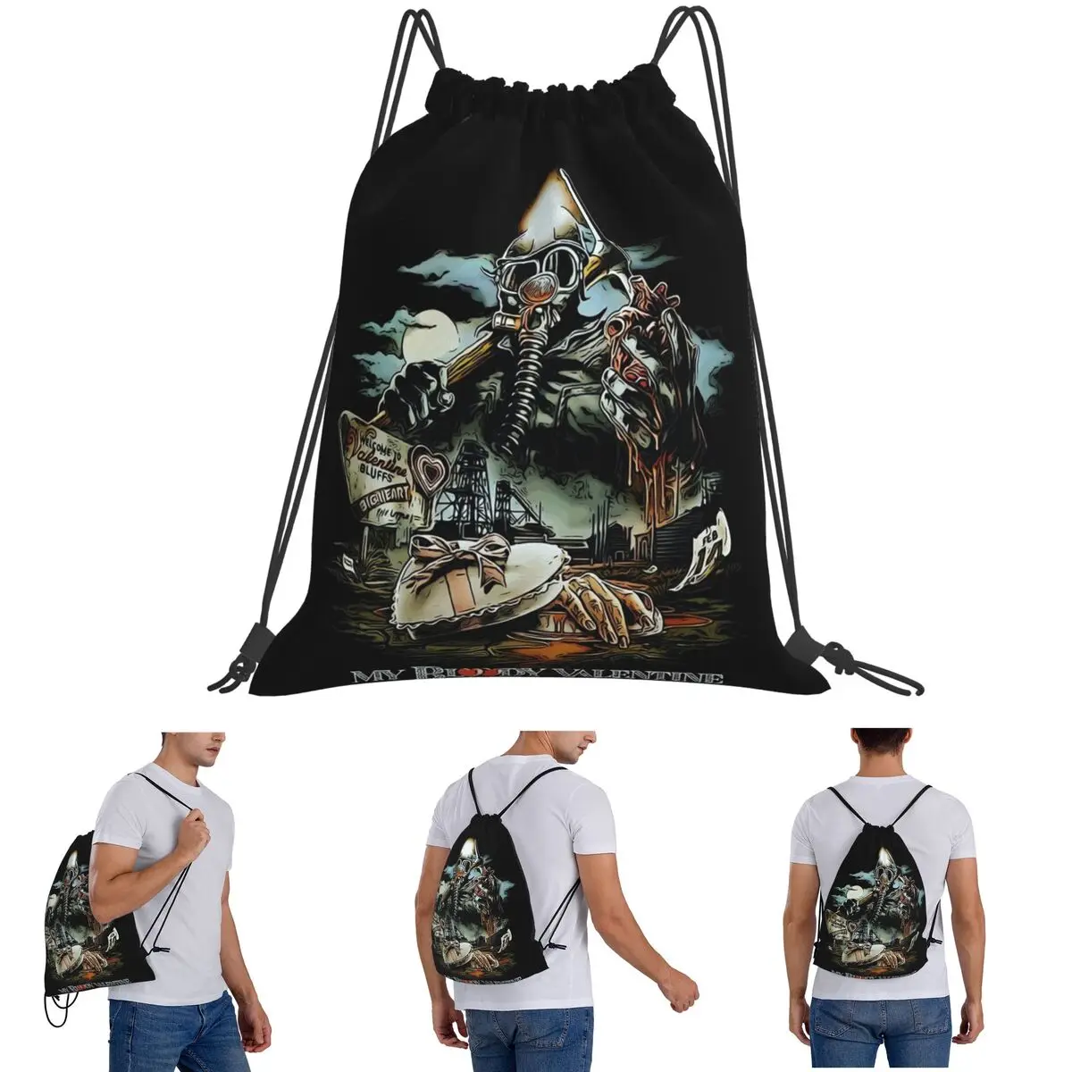 My Bloody Valentine Backpacks Casual Drawstring Bags Sports Bag Book Bags for Man Woman School
My Bloody Valentine Backpacks Casual Drawstring Bags Sports Bag Book Bags for Man Woman School