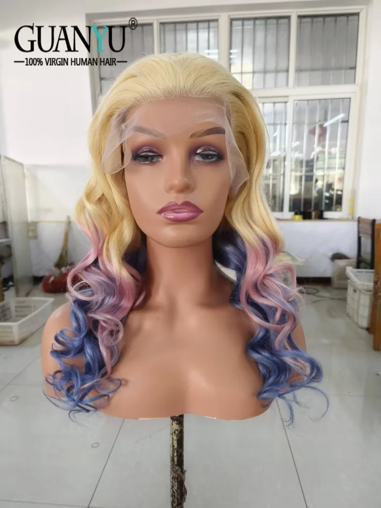 #613/Pink/Blue Lace Front Wigs for Women Loose Wave 4x4 13X4 13X6 HD Lace Frontal Wig Colored Remy Human Hair Wigs
#613/Pink/Blue Lace Front Wigs for Women Loose Wave 4x4 13X4 13X6 HD Lace Frontal Wig Colored Remy Human Hair Wigs