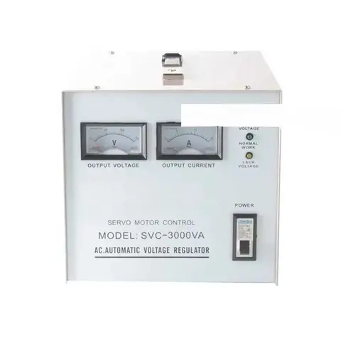 SVC 3000VA 3kw 3000W servo motor type single-phase 220 V 110 V AC automatic voltage regulator voltage regulator
