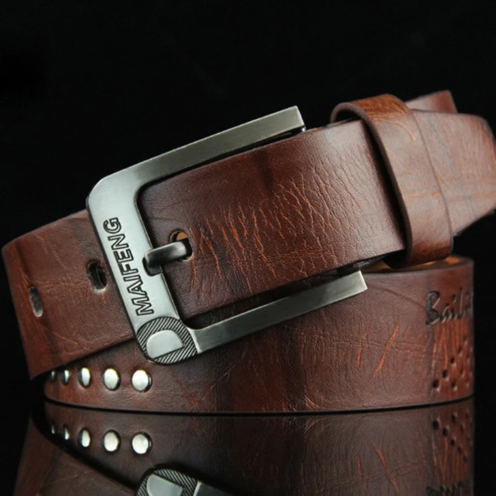 Men's Vintage Casual Belt Rivet Pin Buckle Belt For Men Fashion Business Men's Luxury Designer PU Leather Belt Male Waistband
Men's Vintage Casual Belt Rivet Pin Buckle Belt For Men Fashion Business Men's Luxury Designer PU Leather Belt Male Waistband
