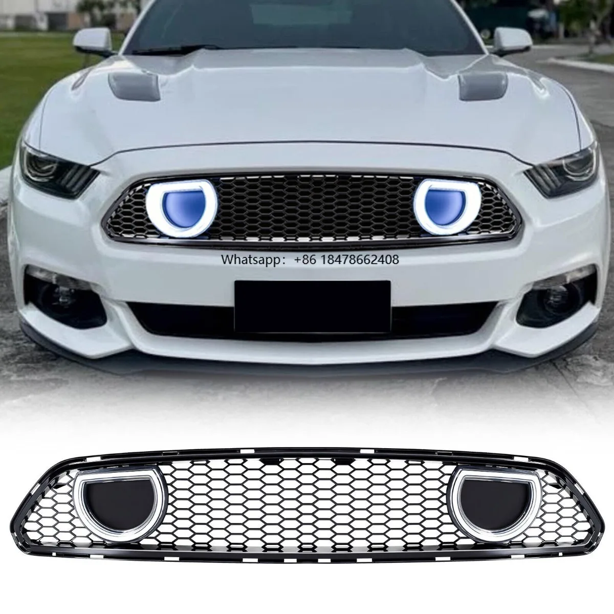For Mustang 2015-2017 Car LED Bumper Grill Decorative Racing Grille Body Kit LED Front Bumper Grill Exterior Part
For Mustang 2015-2017 Car LED Bumper Grill Decorative Racing Grille Body Kit LED Front Bumper Grill Exterior Part