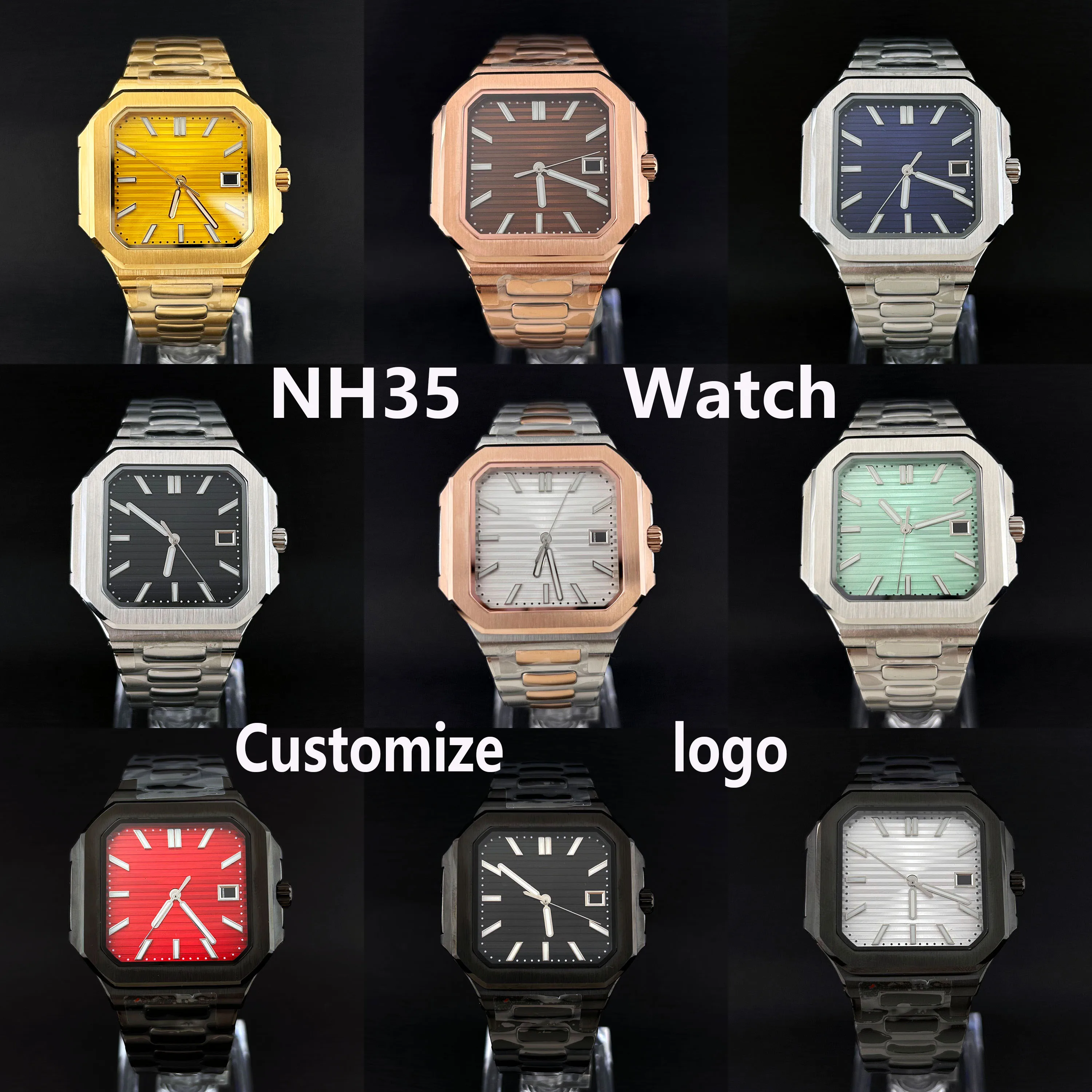 NH35 Watch Men's Watch Square Case Folding Buckle Nau Improved NH35 NH38 Movement Watch
NH35 Watch Men's Watch Square Case Folding Buckle Nau Improved NH35 NH38 Movement Watch
