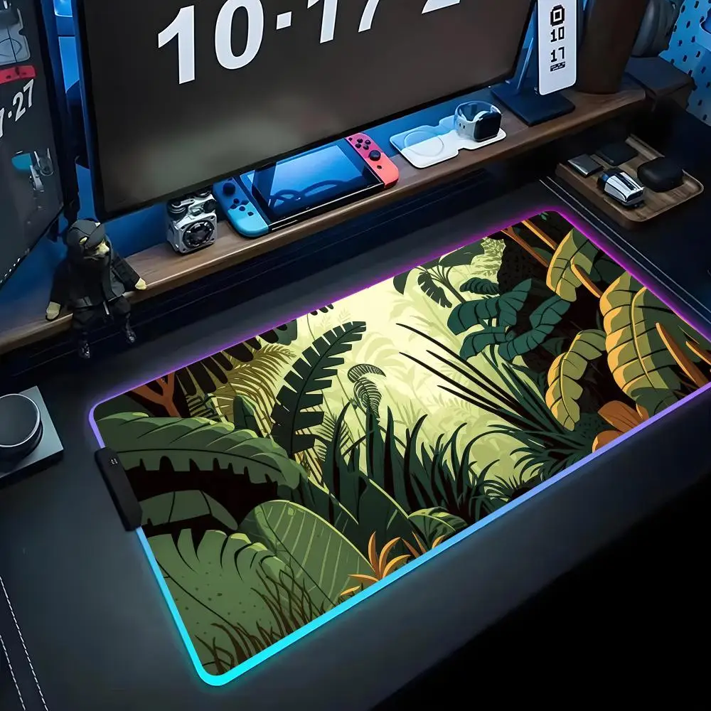 Обои в джунглях Коврик для мыши RGB Игровой коврик для мыши Большой светодиодный коврик для ПК Настольный коврик Светящийся коврик для мыши Большие коврики для клавиатуры Настольный коврик с
Обои в джунглях Коврик для мыши RGB Игровой коврик для мыши Большой светодиодный коврик для ПК Настольный коврик Светящийся коврик для мыши Большие коврики для клавиатуры Настольный коврик с