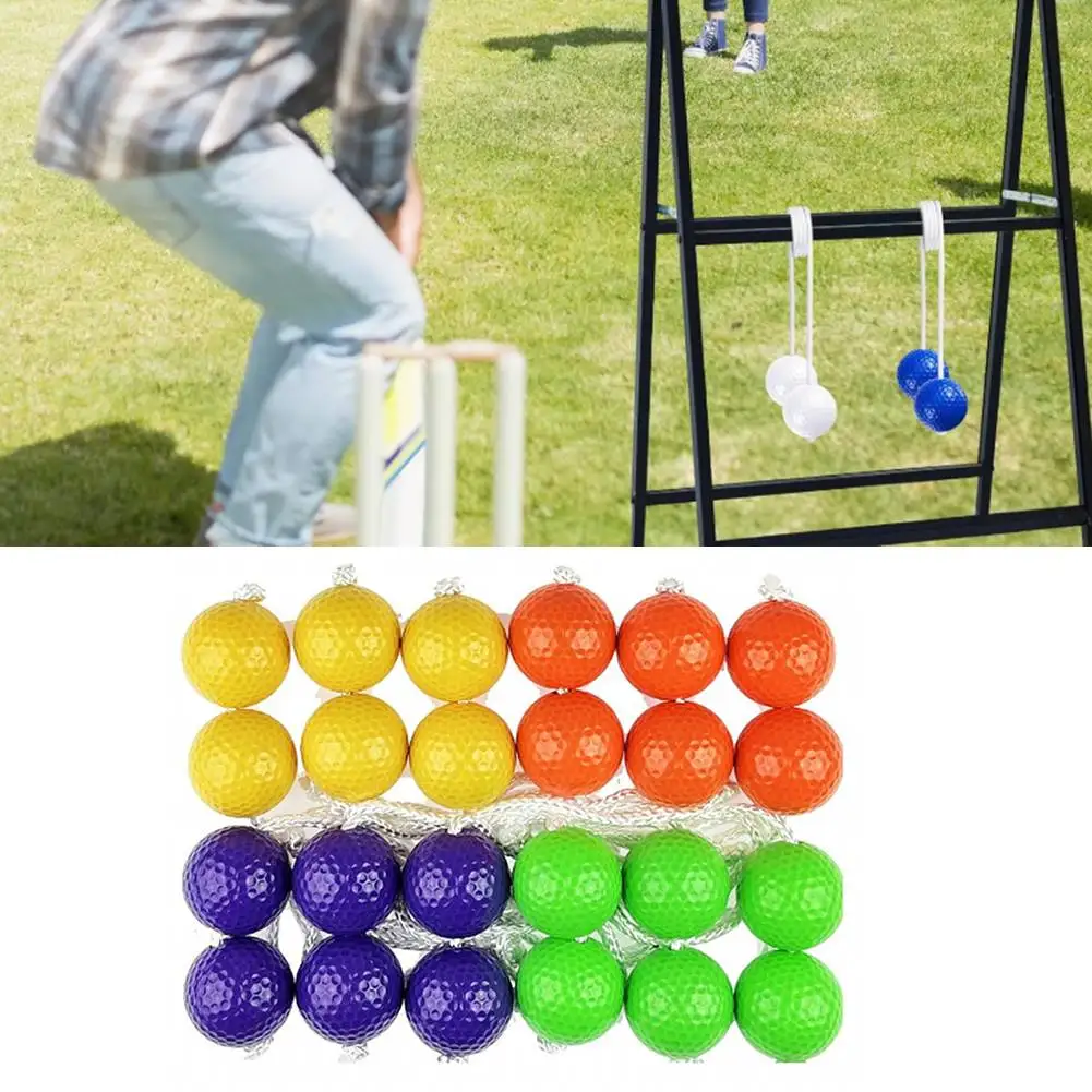 12 Pairs Golf Training Balls 42mm 6.8mm Hole Ladder Ball Equestrian Ball Rack With Storage Bag Outdoor Golf Game Accessories
12 Pairs Golf Training Balls 42mm 6.8mm Hole Ladder Ball Equestrian Ball Rack With Storage Bag Outdoor Golf Game Accessories