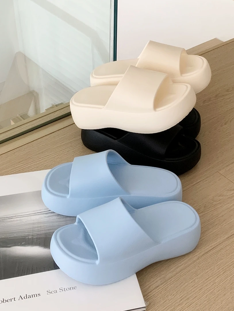 Thi Bot Slip Slides Women's Summer Faionable Outdoor Sandals Anti-Slip Simple Color Beach Slippers round Toe EVA
Thi Bot Slip Slides Women's Summer Faionable Outdoor Sandals Anti-Slip Simple Color Beach Slippers round Toe EVA