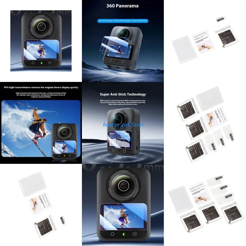 C7AB Full Coverage Tempered Glass Screen Guard For OSMO360 9H AntiScratch Hydrophobic Coating High Claritys Easy Installation
C7AB Full Coverage Tempered Glass Screen Guard For OSMO360 9H AntiScratch Hydrophobic Coating High Claritys Easy Installation