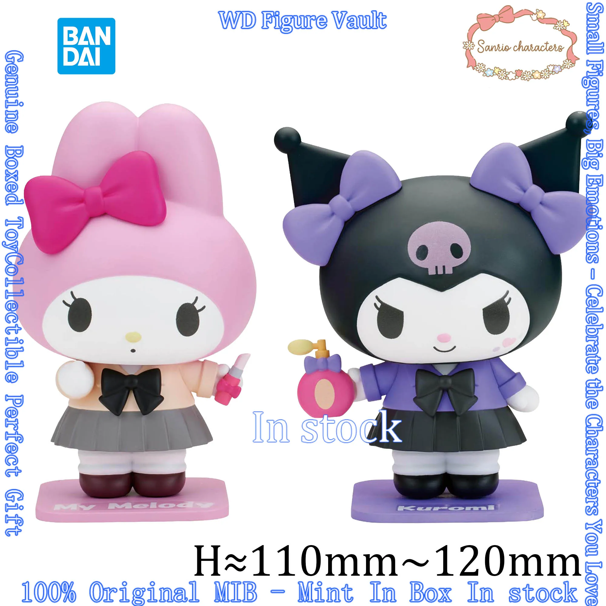 In stock Bandai Sanrio Characters Cosplay Figure Collection~My Melody.Kuromi~preppy style Figures Anime Model Genuine Boxed Gift
In stock Bandai Sanrio Characters Cosplay Figure Collection~My Melody.Kuromi~preppy style Figures Anime Model Genuine Boxed Gift