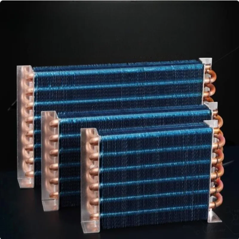 1PCS copper tube heat exchanger for Physical cooling condenser coil refrigerator aluminum fin heat exchanger Small without shell
1PCS copper tube heat exchanger for Physical cooling condenser coil refrigerator aluminum fin heat exchanger Small without shell