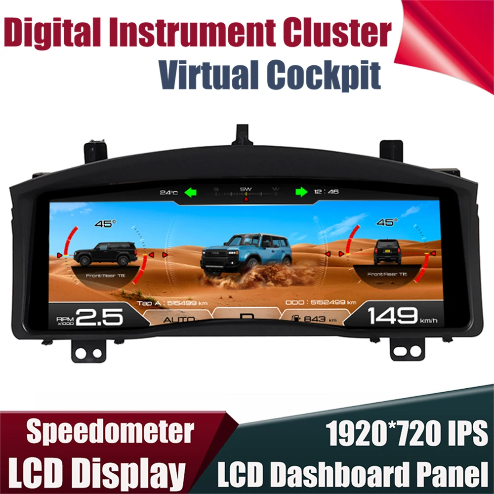 12.3''Digital Instrument Gauge Cluster For Toyota Land Cruiser 200 LC200 Virtual Cockpit Speedometer LCD Dashboard Car Panel ODO
12.3''Digital Instrument Gauge Cluster For Toyota Land Cruiser 200 LC200 Virtual Cockpit Speedometer LCD Dashboard Car Panel ODO