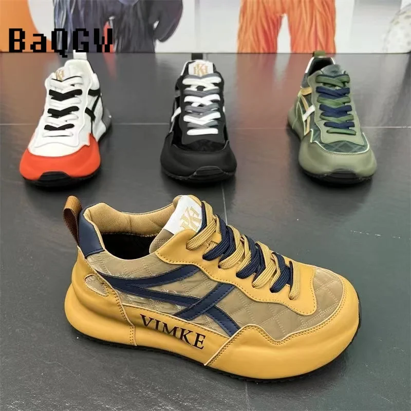 9 Colors Color Block Designer Chunky Sneakers Men Running Shoes Fashion Casual Leather Height Increased Flat Platform Board Shoe
9 Colors Color Block Designer Chunky Sneakers Men Running Shoes Fashion Casual Leather Height Increased Flat Platform Board Shoe
