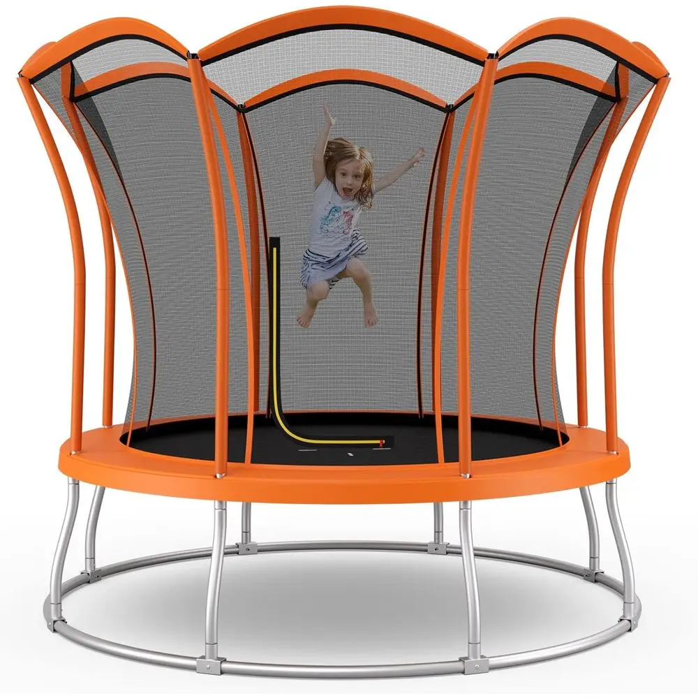 Outdoor 8T/10T Trampoline with Enclosure Net, Safety Pad, Galvanized Steel Frame, Unique Lower Shape for Kids and Adults
Outdoor 8T/10T Trampoline with Enclosure Net, Safety Pad, Galvanized Steel Frame, Unique Lower Shape for Kids and Adults