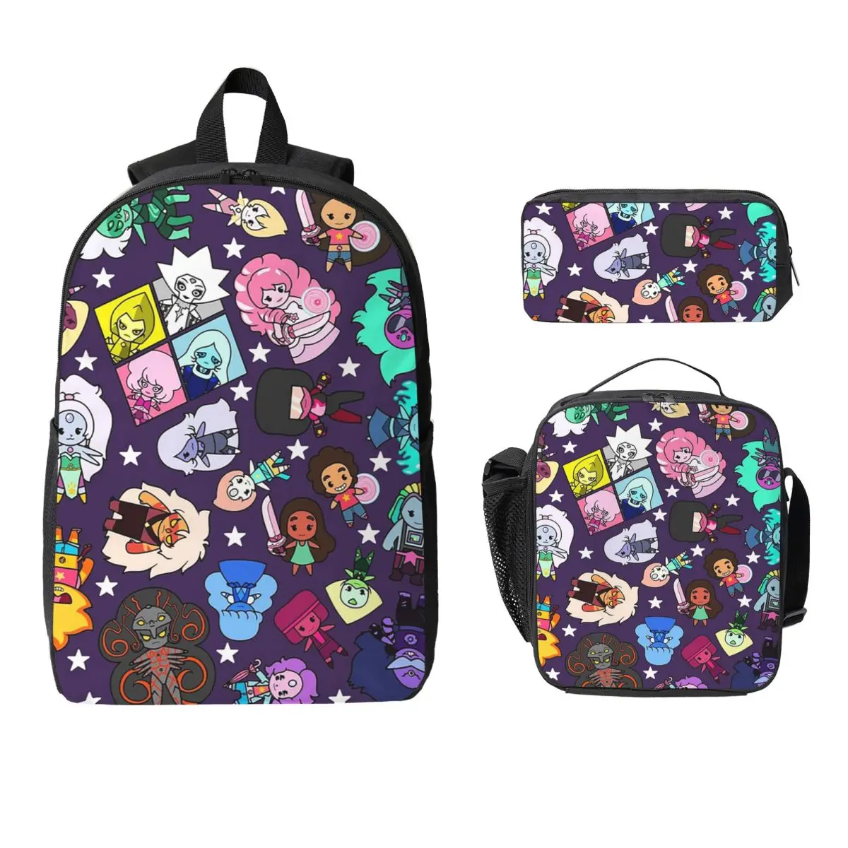 Crystal Gems Steven Universe Backpack Boys Girls BookBag School Bag Computer Shoulder Bags 3ps Insulated Lunch Bag Pencil Case
Crystal Gems Steven Universe Backpack Boys Girls BookBag School Bag Computer Shoulder Bags 3ps Insulated Lunch Bag Pencil Case