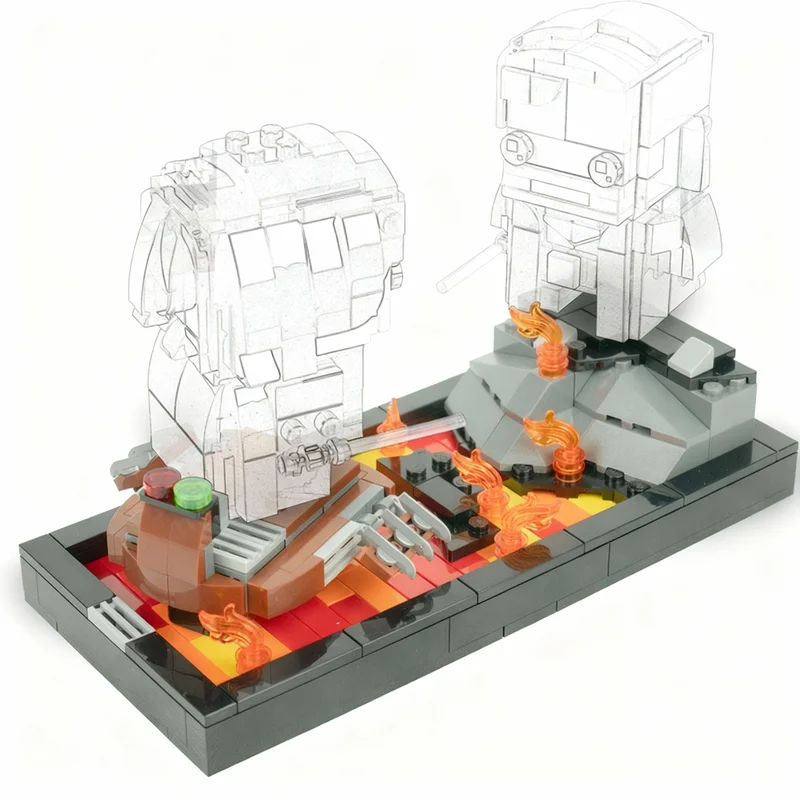 Набор для сборки модели MOC Mustafar Diorama Base BrickHeadz Star Battle, 206 деталей, конструктор, игрушка, рождественский подарок, идея для творчества своими руками
Набор для сборки модели MOC Mustafar Diorama Base BrickHeadz Star Battle, 206 деталей, конструктор, игрушка, рождественский подарок, идея для творчества своими руками