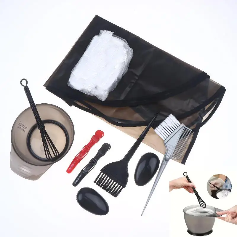 9Pcs/Set Hairdressing Brushes Set Hair Coloring Bleaching Dye DIY Tools Bowl Comb Clips Salon Hair Color Dye Tint Tool
9Pcs/Set Hairdressing Brushes Set Hair Coloring Bleaching Dye DIY Tools Bowl Comb Clips Salon Hair Color Dye Tint Tool