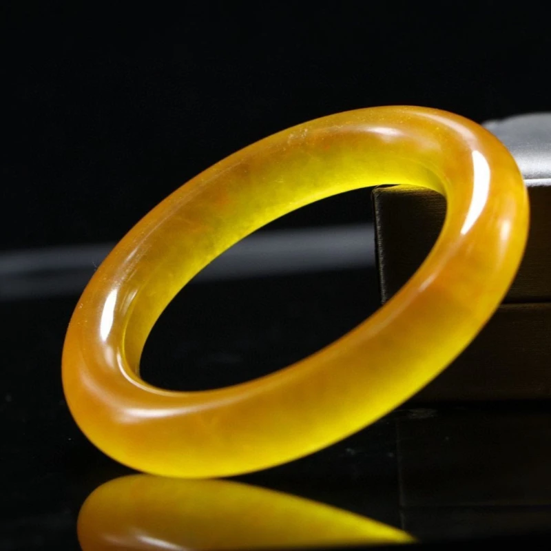 New Natural High-ice Yellow Quartzite Jade Bracelet, Suitable for Daily Wear and Fashion Accessories
New Natural High-ice Yellow Quartzite Jade Bracelet, Suitable for Daily Wear and Fashion Accessories