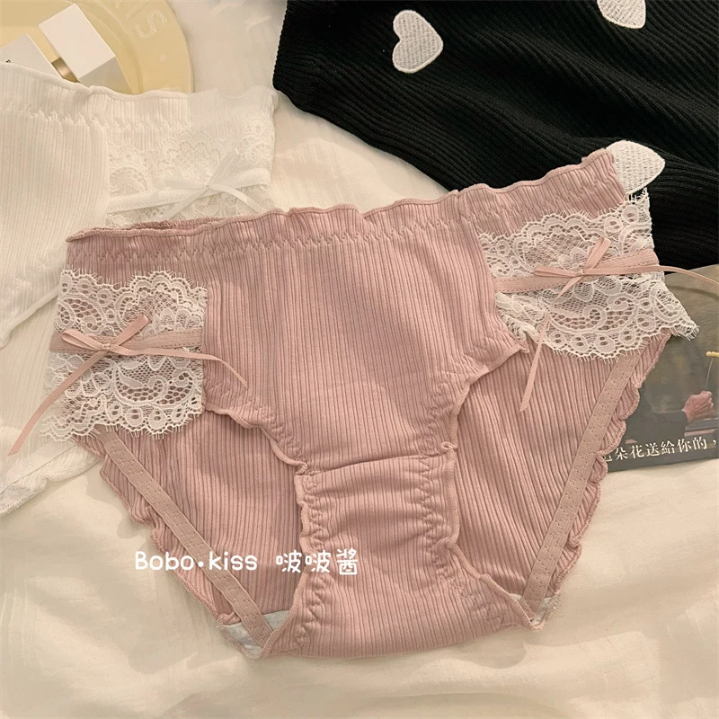 Candy candy girl, bow girl panties, cotton breathable mid-rise comfortable women's triangle pants
Candy candy girl, bow girl panties, cotton breathable mid-rise comfortable women's triangle pants