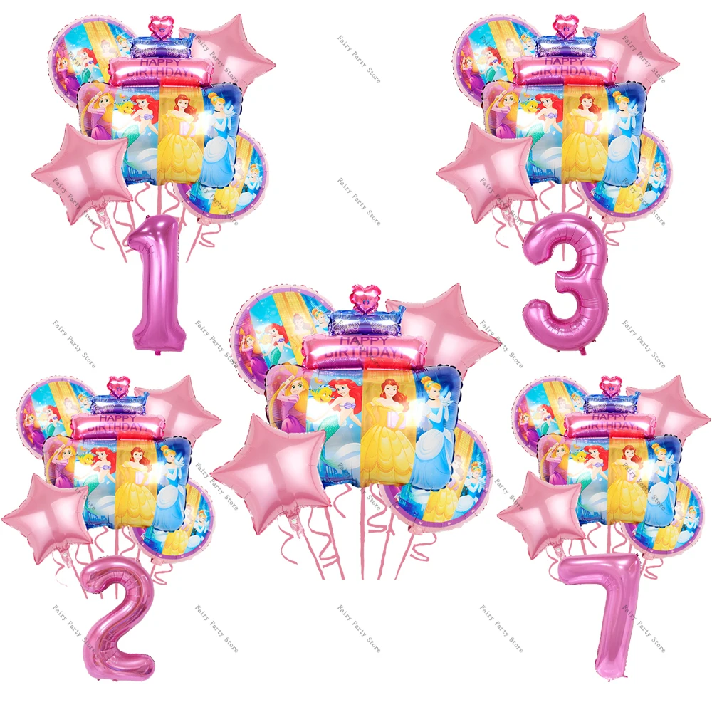 Disney 6 Princess Theme Party Balloon Decoration Aluminum Film Number Balloon Set Birthday Party Decoration Baby Shower Supplie
Disney 6 Princess Theme Party Balloon Decoration Aluminum Film Number Balloon Set Birthday Party Decoration Baby Shower Supplie