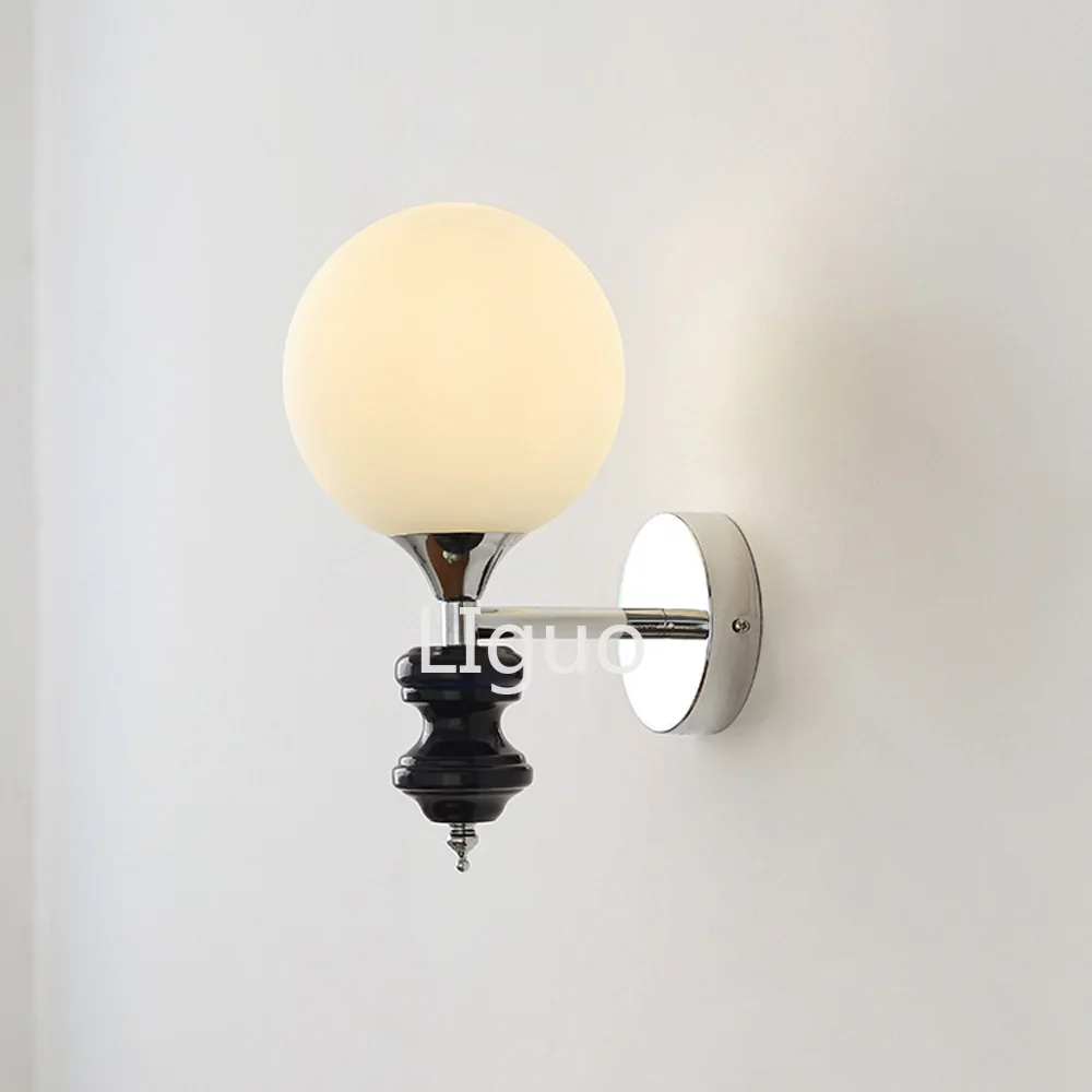 Glass Wall Lamp Living Room Bedroom Bedside Corridor Restaurant Atmosphere Decorative Lamp American Home Decor
Glass Wall Lamp Living Room Bedroom Bedside Corridor Restaurant Atmosphere Decorative Lamp American Home Decor
