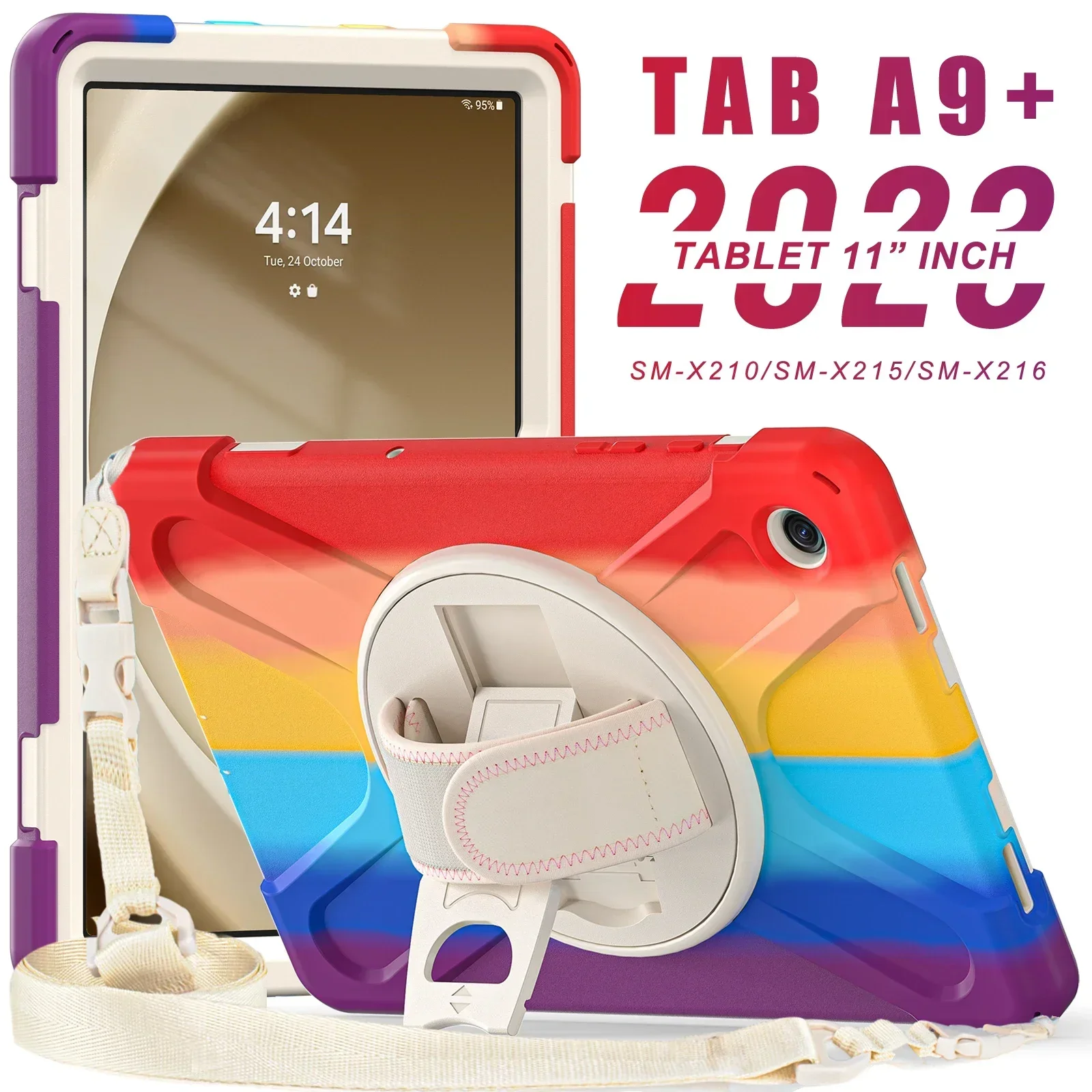 Case for Samsung Galaxy Tab A9+ A9 Plus 11 inch SM-X210/X216/X218 Rugged Shockproof Cover Swivel Stand Shoulder Strap Heavy Duty
Case for Samsung Galaxy Tab A9+ A9 Plus 11 inch SM-X210/X216/X218 Rugged Shockproof Cover Swivel Stand Shoulder Strap Heavy Duty