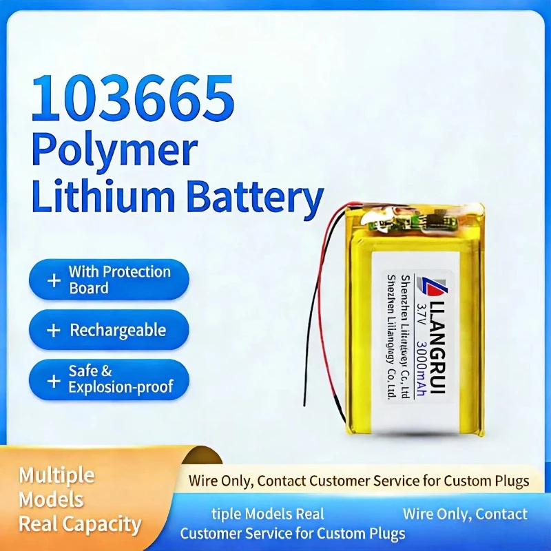 Heltec PL103665 Lipo Battery 3.7V 3000mAh 1PC | Dedicated Power for T114 V2/LoRa32 V3 Dev Board & LoRa Node Projects
Heltec PL103665 Lipo Battery 3.7V 3000mAh 1PC | Dedicated Power for T114 V2/LoRa32 V3 Dev Board & LoRa Node Projects
