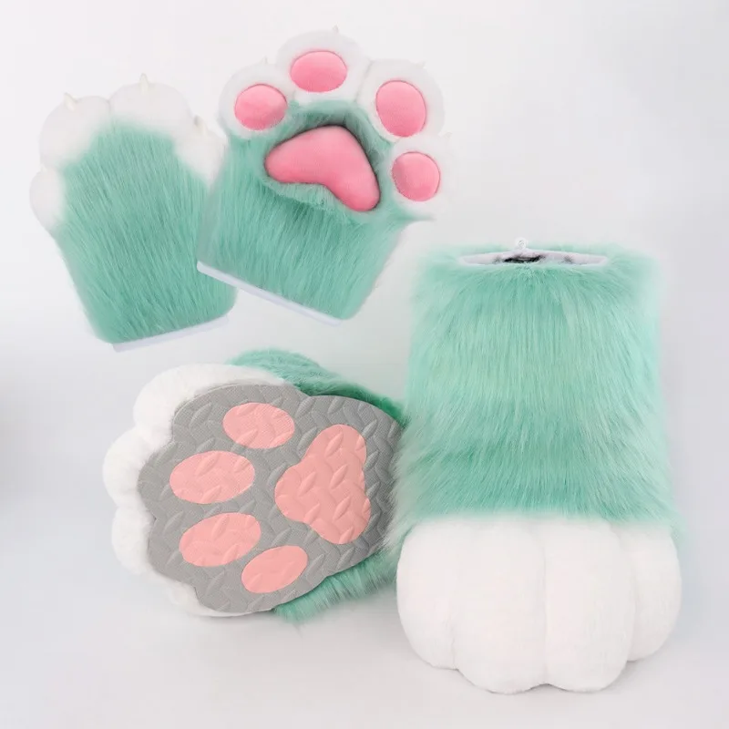 Fursuit Cosplay Paw Shoes Fluffy Kig Furry Rubbit Cat Boots Cute Animal Manga Party Cos Costume Performance Props
Fursuit Cosplay Paw Shoes Fluffy Kig Furry Rubbit Cat Boots Cute Animal Manga Party Cos Costume Performance Props