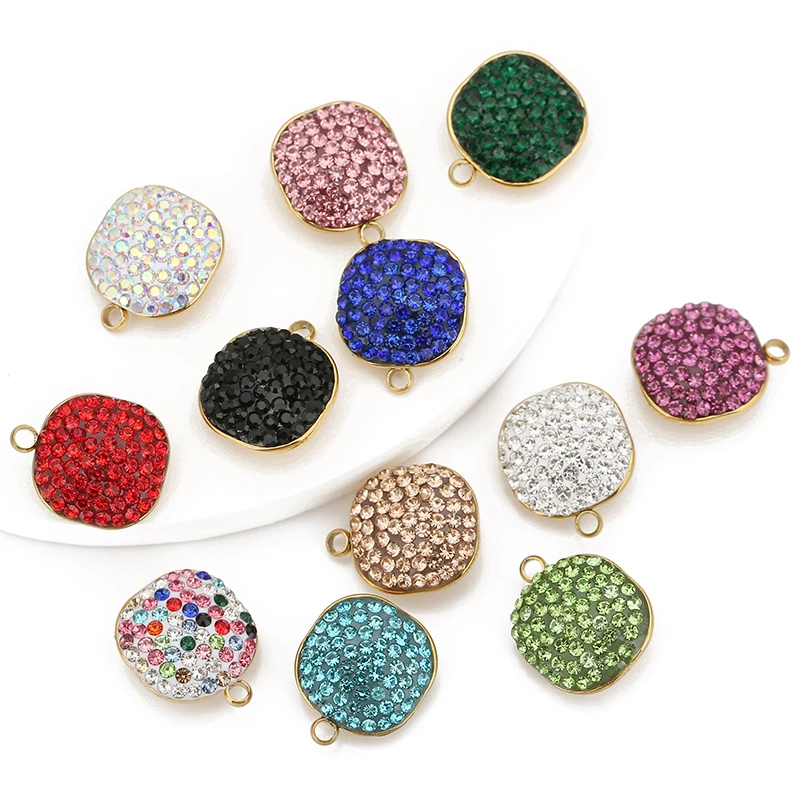 5pcs Stainles Steel Square Colorful Rhinestone Charms Pendants for Jewelry DIY Earring Necklace Bracelets Key Making Accessories
5pcs Stainles Steel Square Colorful Rhinestone Charms Pendants for Jewelry DIY Earring Necklace Bracelets Key Making Accessories