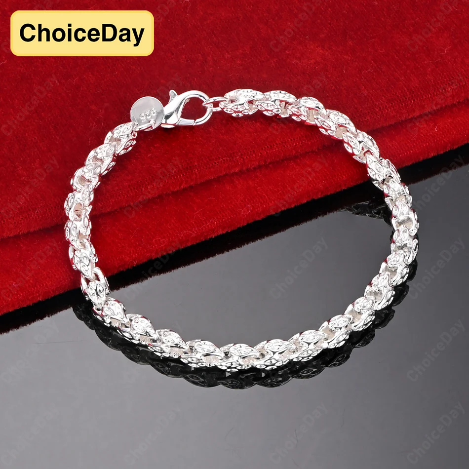 ChoiceDay 8 Inch 925 Sterling Silver 20cm Beautiful Simple Geometric Bracelet Men Women Accessories Fashion Charm
ChoiceDay 8 Inch 925 Sterling Silver 20cm Beautiful Simple Geometric Bracelet Men Women Accessories Fashion Charm