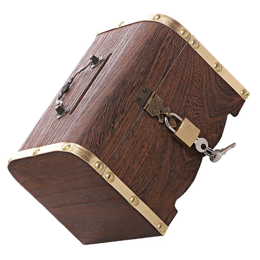 Wooden Treasure Chest Retro Wood Coin Case Lock Mini Piggy Bank Kids Toy Decor Savings Jar Coin Storage Box Home Decor Wooden
Wooden Treasure Chest Retro Wood Coin Case Lock Mini Piggy Bank Kids Toy Decor Savings Jar Coin Storage Box Home Decor Wooden