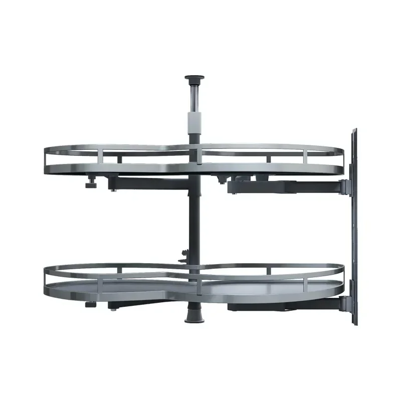 Corner Basket Kitchen Cabinet Double-Layer Small Monster UFO Storage Rotating Storage Rack Built-in House Dish Rack Corner
Corner Basket Kitchen Cabinet Double-Layer Small Monster UFO Storage Rotating Storage Rack Built-in House Dish Rack Corner