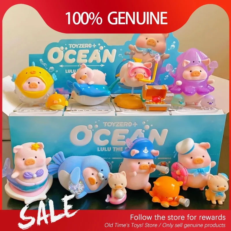 Подлинная слепая коробка серии Lulu Pig Ocean, милый кавайный кукольный плеер, ручная фигурка, дисплей, игрушки, настольная коллекция, подарок-сюрприз 
Подлинная слепая коробка серии Lulu Pig Ocean, милый кавайный кукольный плеер, ручная фигурка, дисплей, игрушки, настольная коллекция, подарок-сюрприз