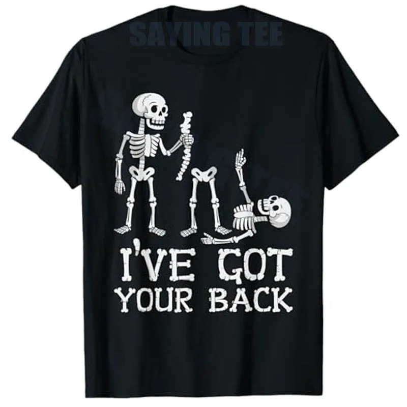 I've Got Your Back Halloween Skeleton Skull Men Fashion T-Shirt Novelty Gift Y2k Funny Sarcastic Saying Tee Streetwear Clothes
I've Got Your Back Halloween Skeleton Skull Men Fashion T-Shirt Novelty Gift Y2k Funny Sarcastic Saying Tee Streetwear Clothes