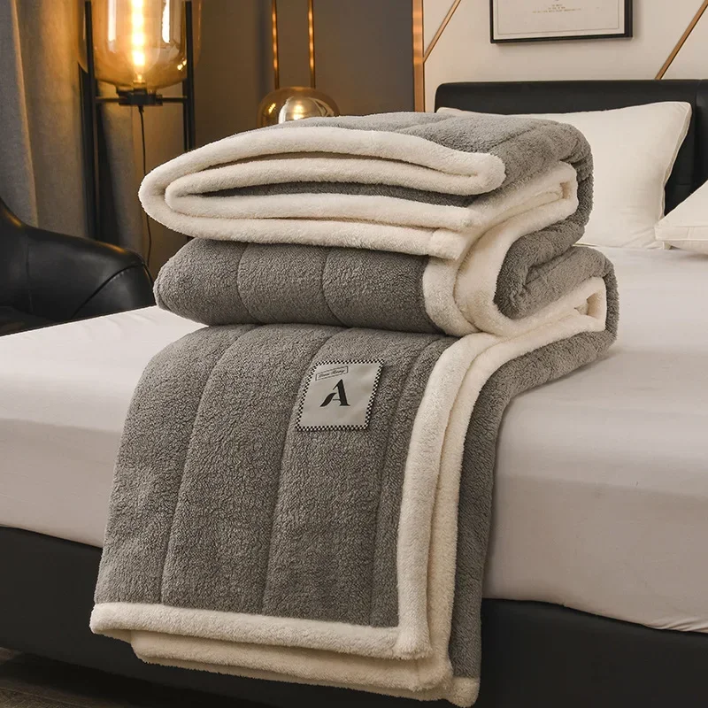 2024 New Class A Double-sided Thickened Arctic Fleece Padded Cotton Three-layer Blanket Covered with Milk Fleece Warm Blanket
2024 New Class A Double-sided Thickened Arctic Fleece Padded Cotton Three-layer Blanket Covered with Milk Fleece Warm Blanket