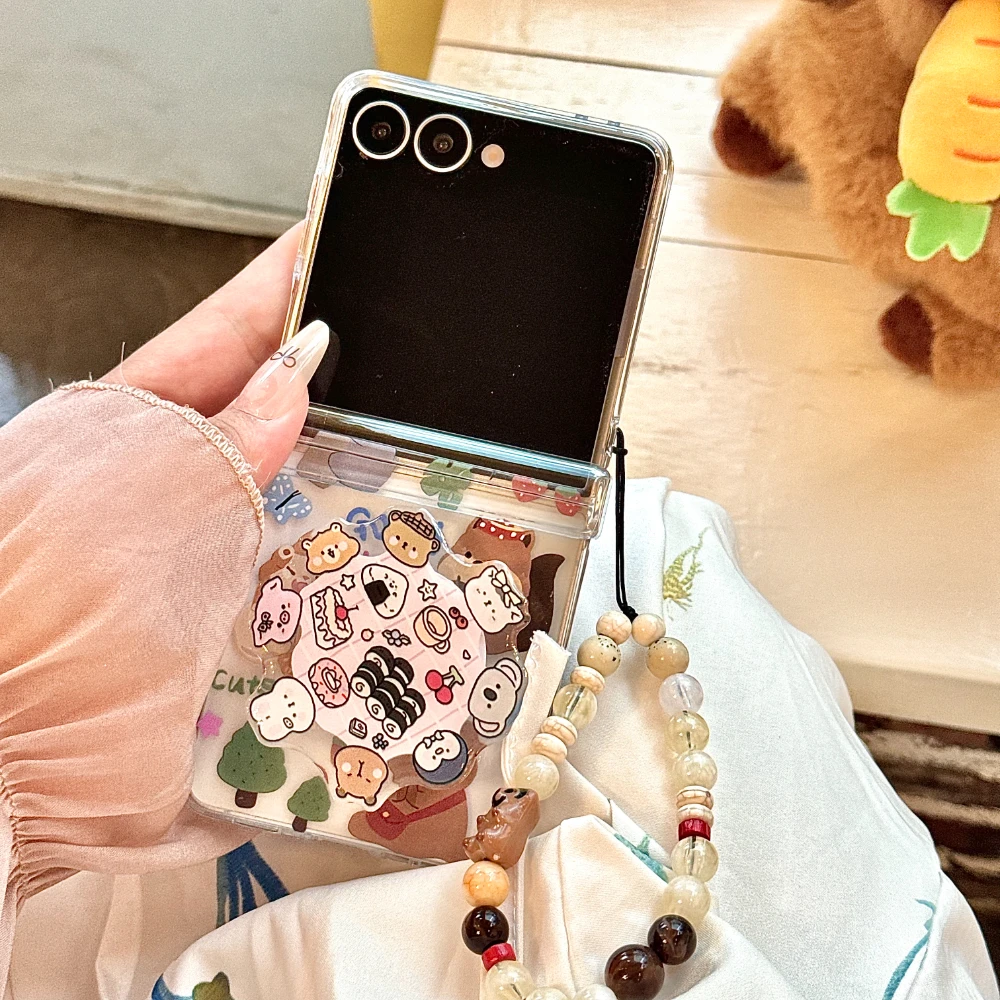 Luxury Transparent 3D Cute Capibara Stand Holder With Lanyard Phone Case For Samsung Z Flip 5 4 3 6 7 Protective Hard Cover
Luxury Transparent 3D Cute Capibara Stand Holder With Lanyard Phone Case For Samsung Z Flip 5 4 3 6 7 Protective Hard Cover
