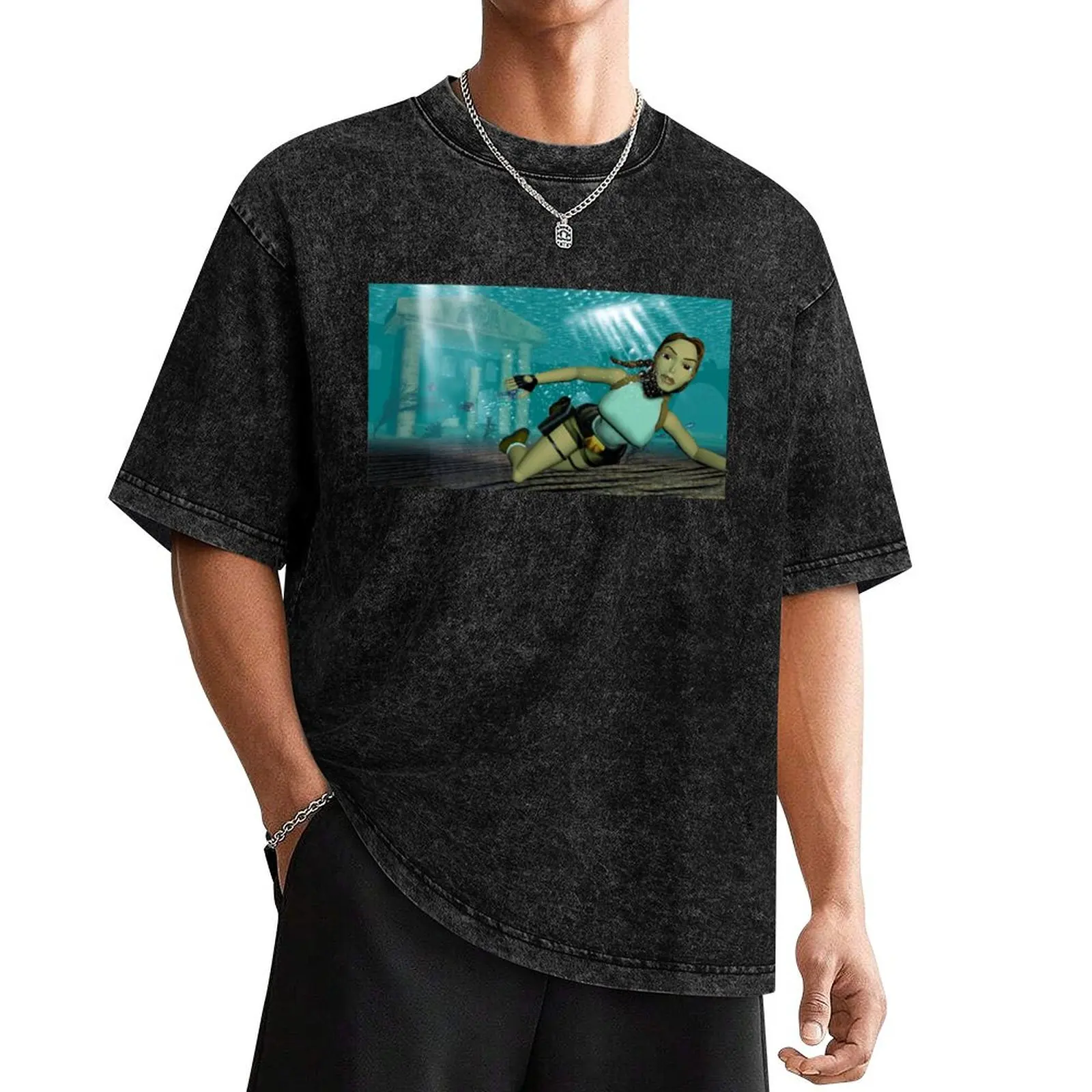 Classic Tomb Raider Lara Croft Underwater T-Shirt anime summer shirt outfits for men
Classic Tomb Raider Lara Croft Underwater T-Shirt anime summer shirt outfits for men